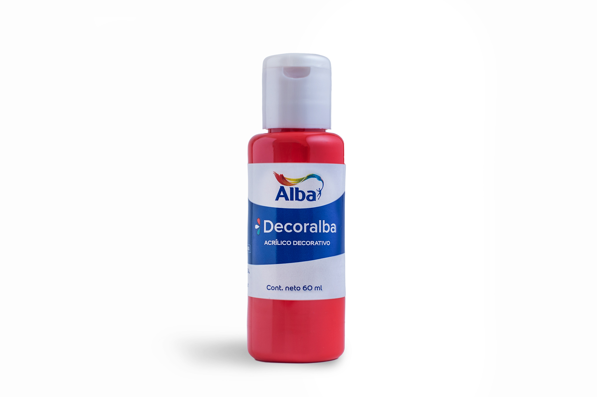 Acrilico decorativo alba 60cc rojo 486 - 60ML - Alba Artística